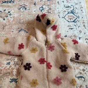 Floral Sherpa Hoodie